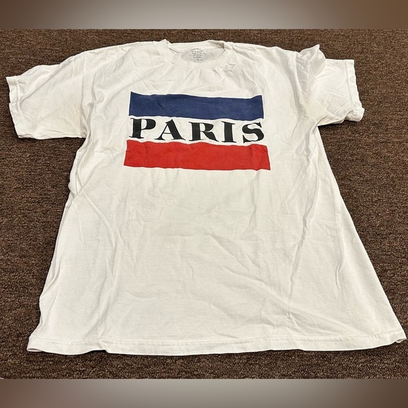 J. GALT PARIS 'White' COTTON T SHIRT MADE IN USA WOMENS one size - Picture 1 of 2